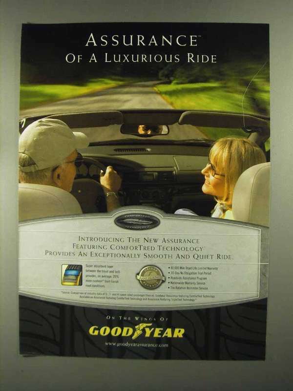 2004 Goodyear Tires Ad - Assurance of Luxurious Ride