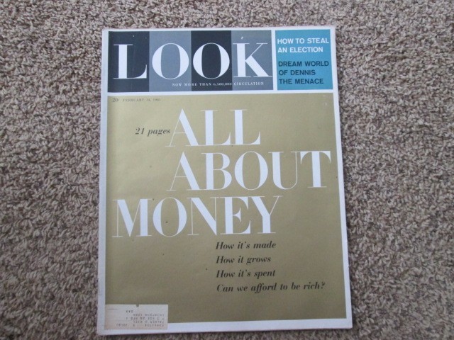 Look Magazine February 14, 1961 All About Money