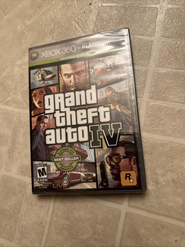 Grand Theft Auto IV (Xbox 360, 2008) BRAND NEW FACTORY SEALED