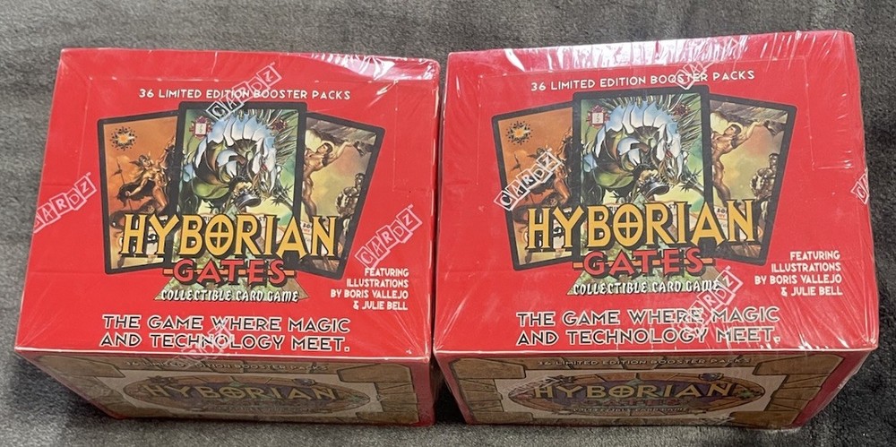 Hyboria Gates CCG Limited Edition Booster Box Lot of 2 Sealed Collectible