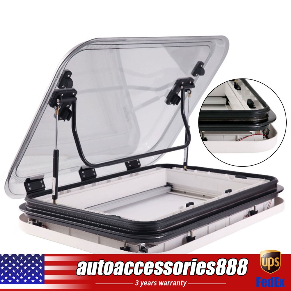 500x500mm Large Caravan RV Skylight Roof Vent Hatch Window for Trailer Camper US