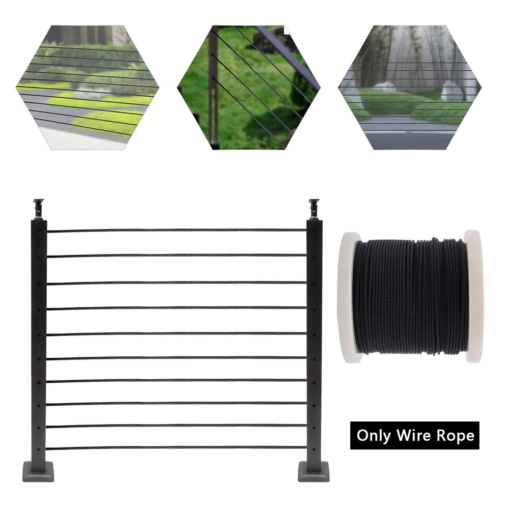 1/8?? Wire Rope 300ft Stainless Steel Wire Rope Cable Vinyl Coated Wire Rope