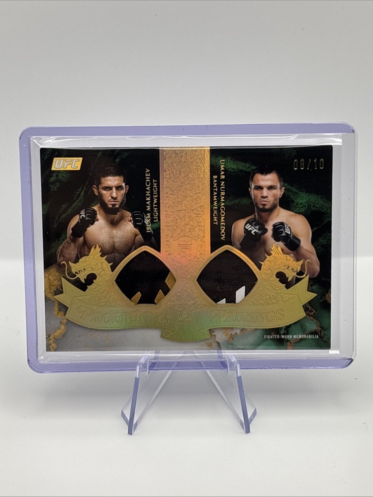2025 Topps UFC Royalty Prodigious Pairings Islam Makhachev Umar Nurmagomedov /10