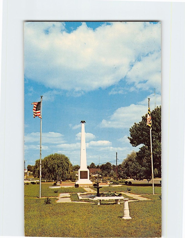 Postcard War Memorial Wicomico County Salisbury Maryland
