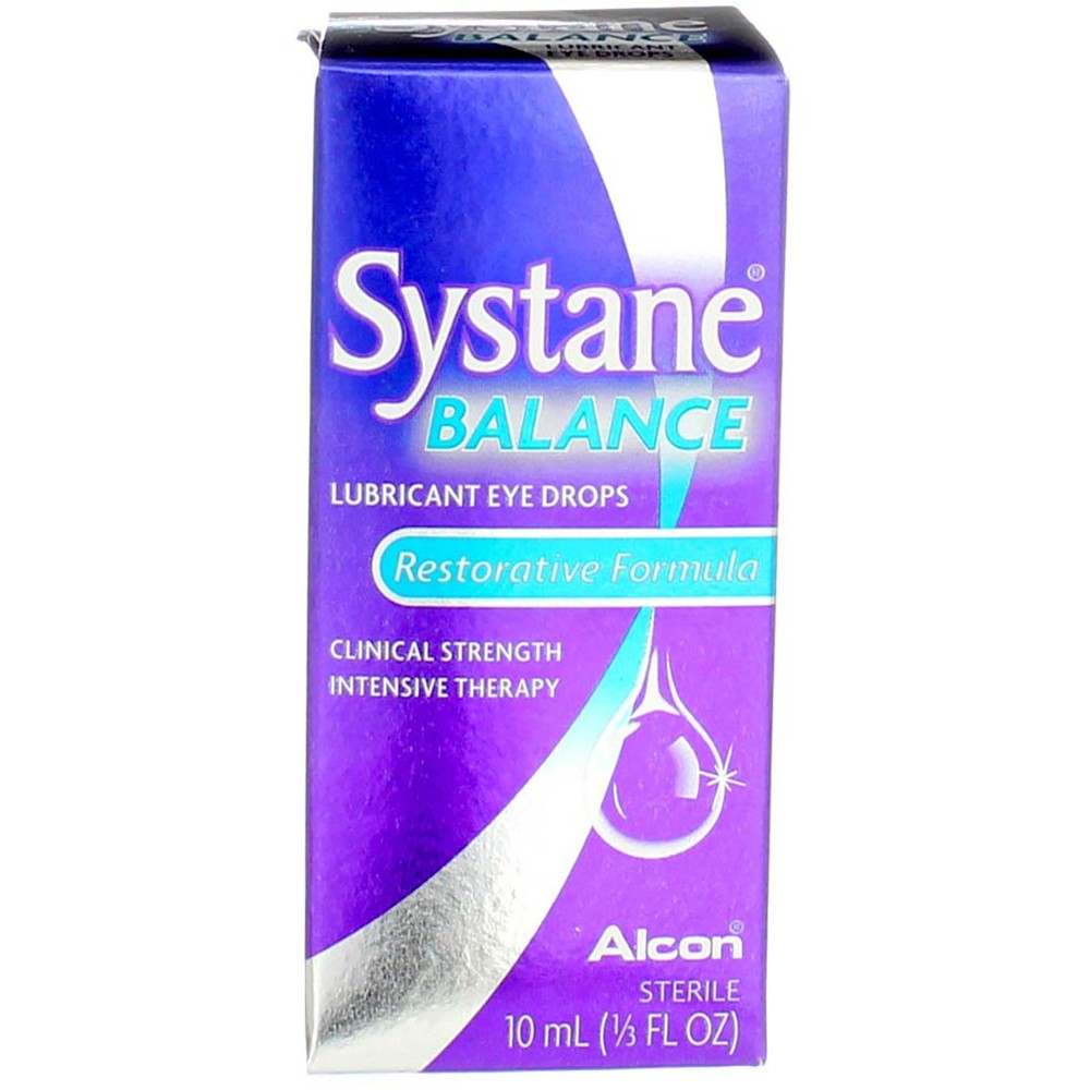 5 Pack Alcon Systane Balance Lubricant Eye Drops, 0.33 fl oz