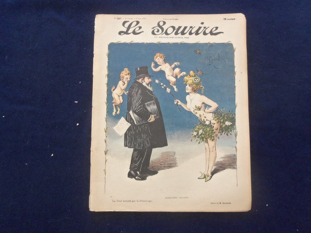 1907 JUNE 8 LE SOURIRE MAGAZINE - ILLUSTRATED COMEDY - FRENCH TEXT - SP 4866Z