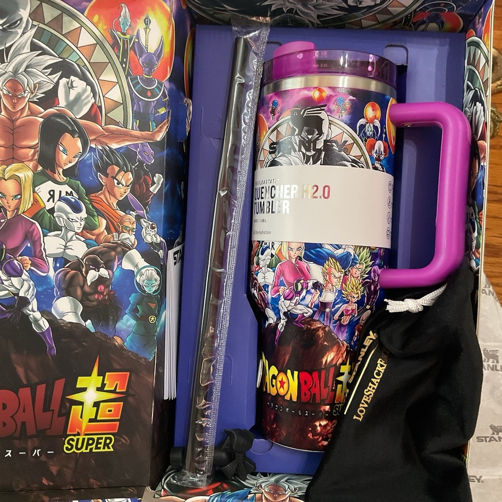 Stanley Quencher H2.0 FlowState 40 oz Dragon Ball Super Tumbler Handle Straw