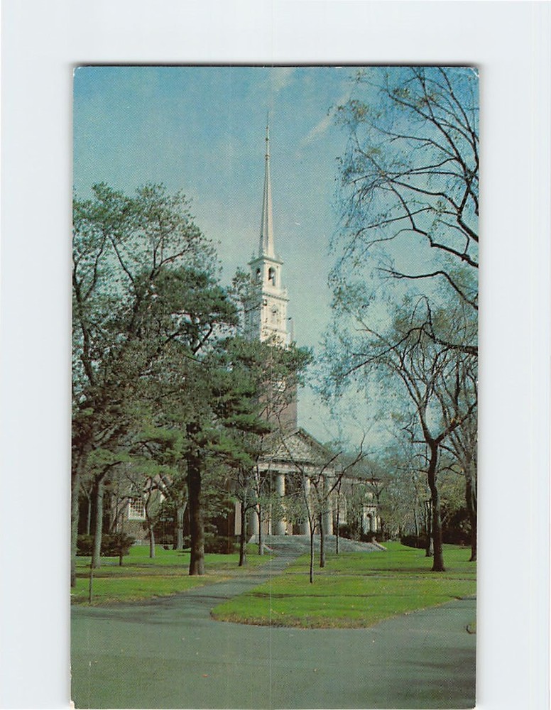 Postcard Memorial Chapel Harvard University Cambridge Massachusetts USA