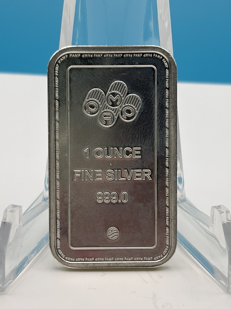 Pamp Suisse 1 oz Silver Bar .999 Fine Silver