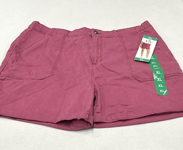 Gloria Vanderbilt Women’s Pink Utility Shorts in Size XL