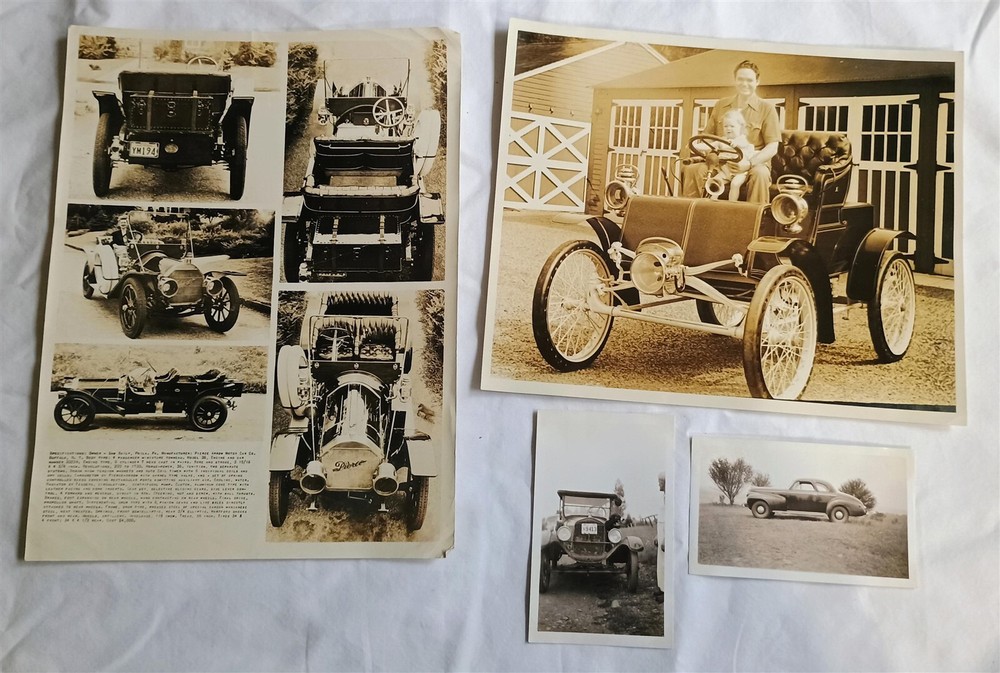 Vintage Photograph Lot Antique Car Photo Pierce Arrow Motor Car Co etc