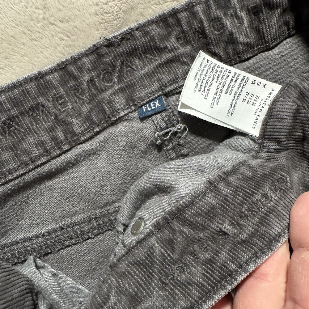 American Eagle Flex Corduroy Jeans Mens 32x34 Brown Casual