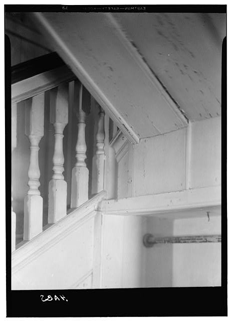 Williamsburg Virginia Colonial House Staircase Interior 1900s Francis Street