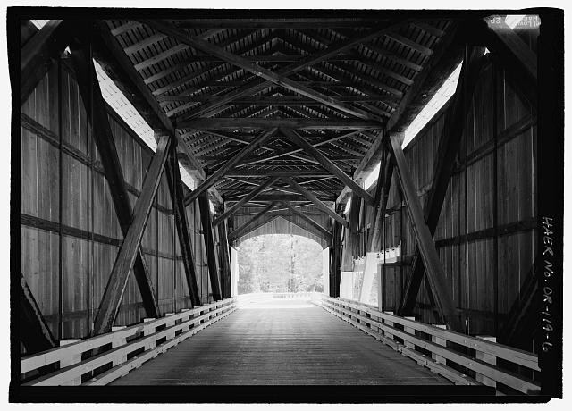 INTERIOR SOUTHEAST BY 120 DEGREES - Pengra Bridge, Spanning Fall Creek, Place
