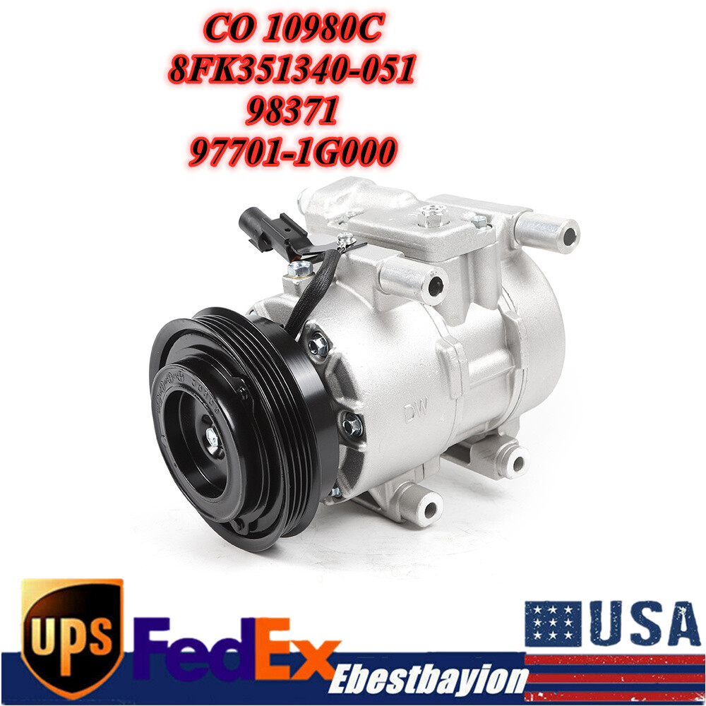 2006-2011 Kia Rio5 & Rio Sedan 1.6L AC Compressor with Clutch US Model  