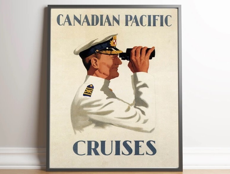 Canada Vintage Travel Poster| Wall Art Prints| Canada Wall Print|