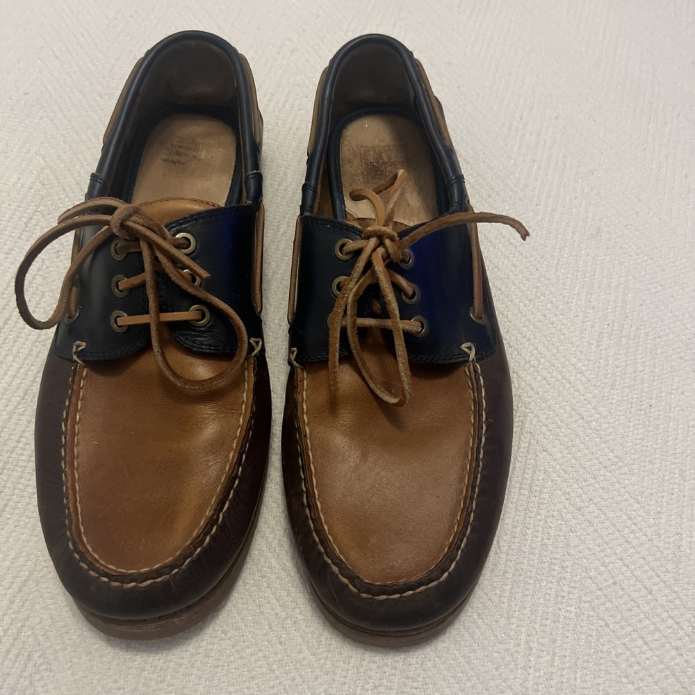 Frye Sully Boat Shoes Men Size 3 Tone