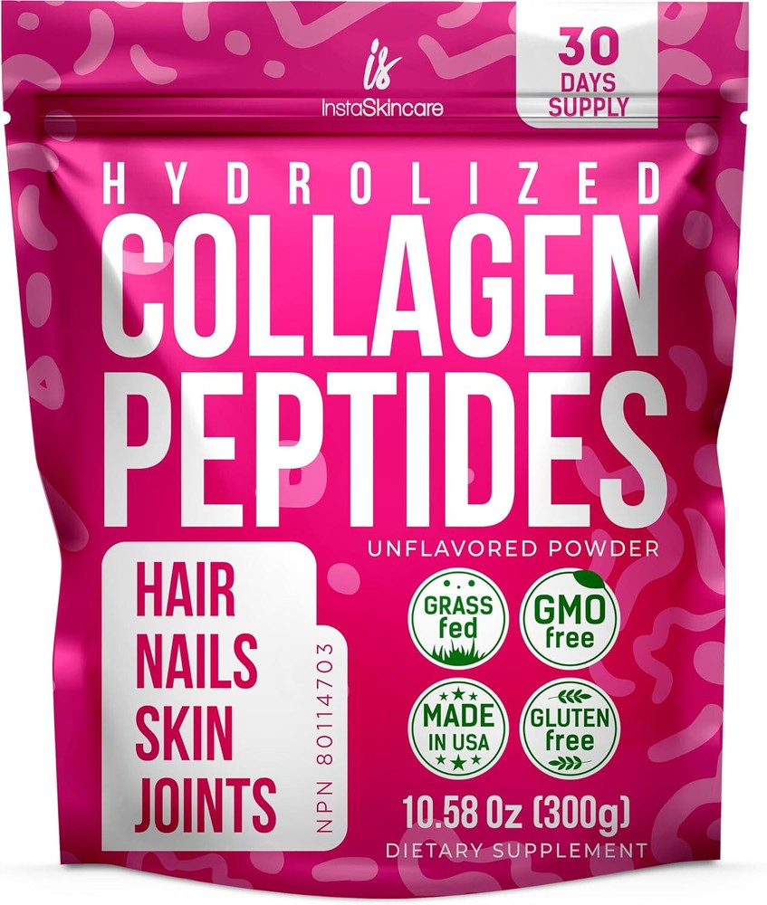 InstaSkincare Collagen Peptides - 30 day supply - Unflavored Powder - 05/2026+