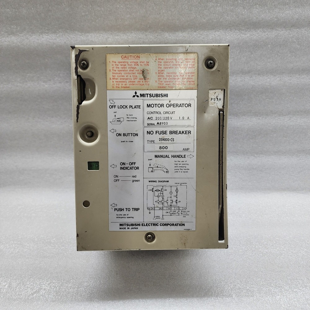 MITSUBISHI DSN800-CS MOTOR OPERATOR 800A 200-220V