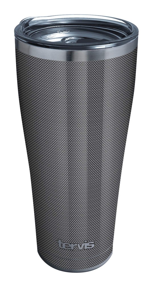 Carbon Fiber Pattern Triple Walled Insulated Tumbler Travel Cup Keeps Drinks ...