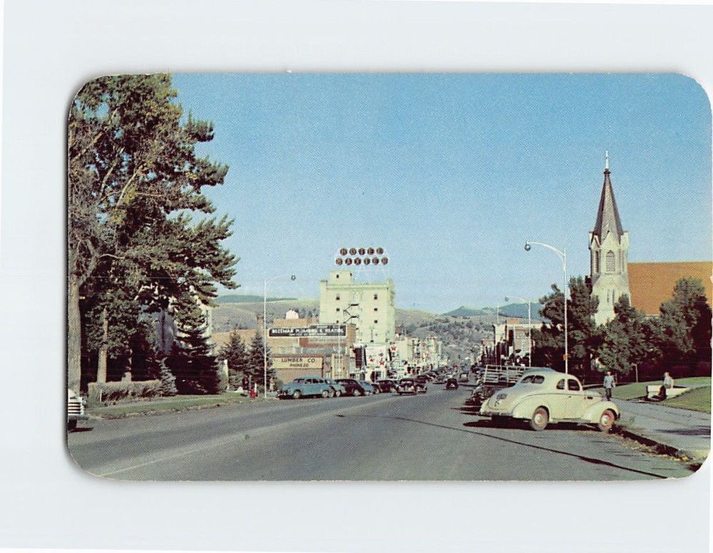 Postcard View Entering Bozeman Montana USA