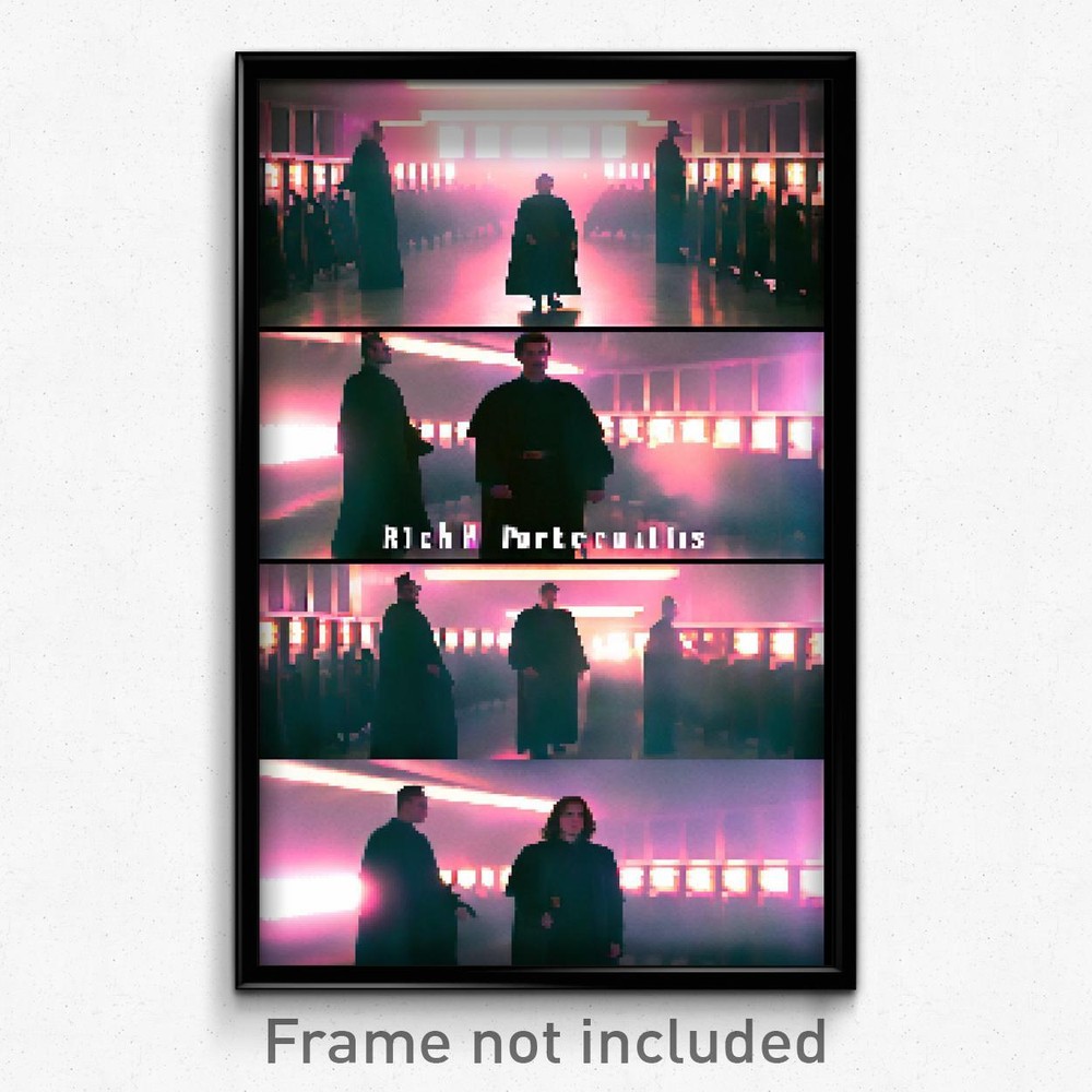 Pixel Art Poster - Rich Portcullis (8 Bit Psychedelic Trippy Video Game Print)