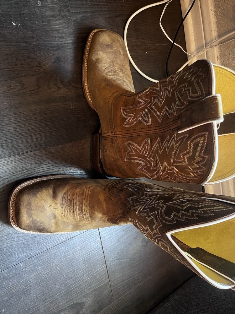 Ariat Mens Cowboy Rancher Brown Oiled Leather Western Boots