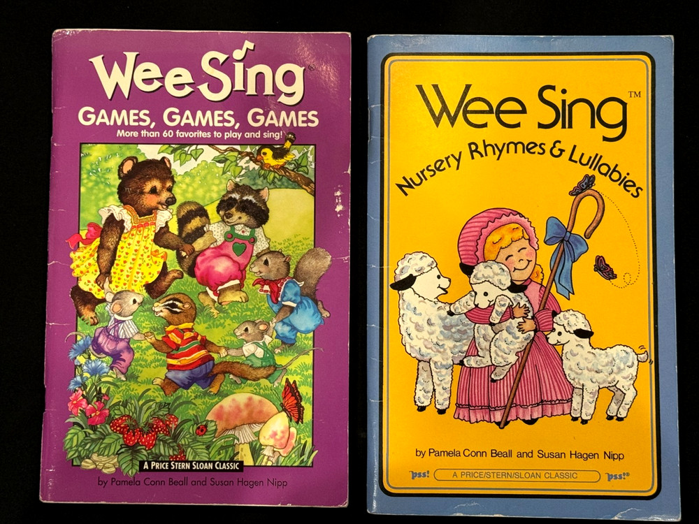 Lot of 2 WEE SING Games, Nursery Rhymes & Lullabies Beall/Nipp children's music