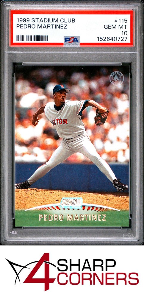1999 Stadium Club #115 Pedro Martinez Red Sox Hof Psa 10Set builders paradise - improve your registry!