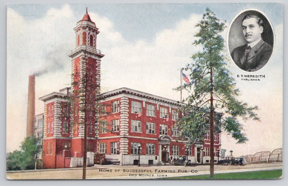 E.T. Meredith Successful Farming Publishing Co. Des Moines Iowa Postcard