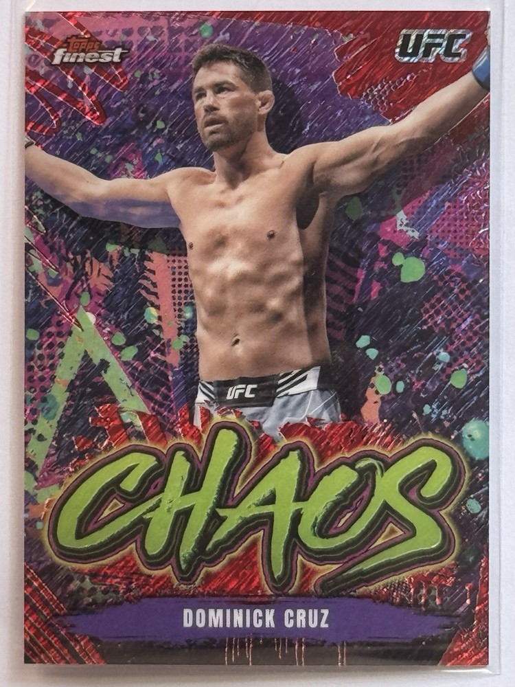 2024 Topps Finest UFC Dominick Cruz Red Shimmer Chaos