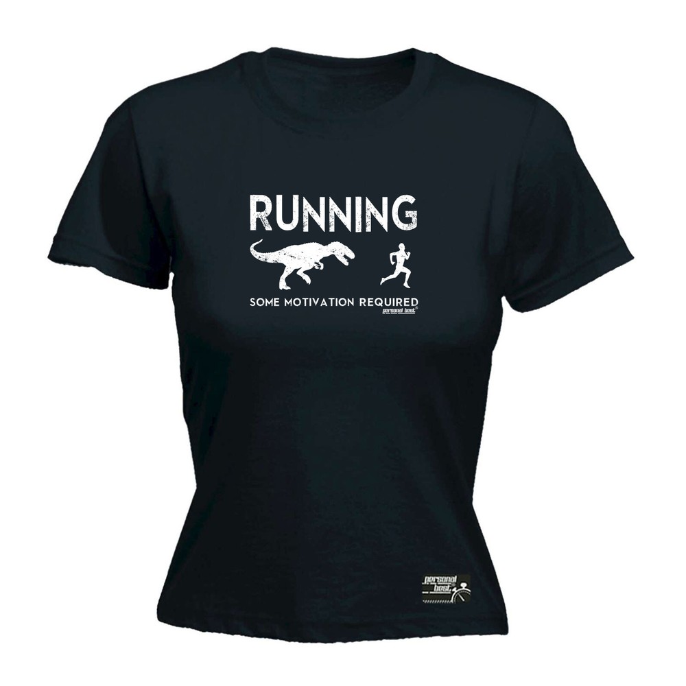 Running Pb Some Motivation Required - Womens T Shirt Funny T-Shirt Gift Novelty