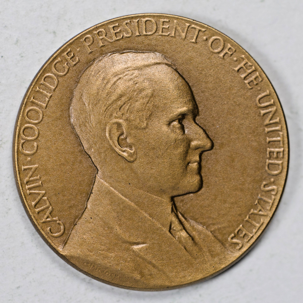1928 Calvin Coolidge U.S. Philadelphia Mint visit Medal By Morgan & Sinnock