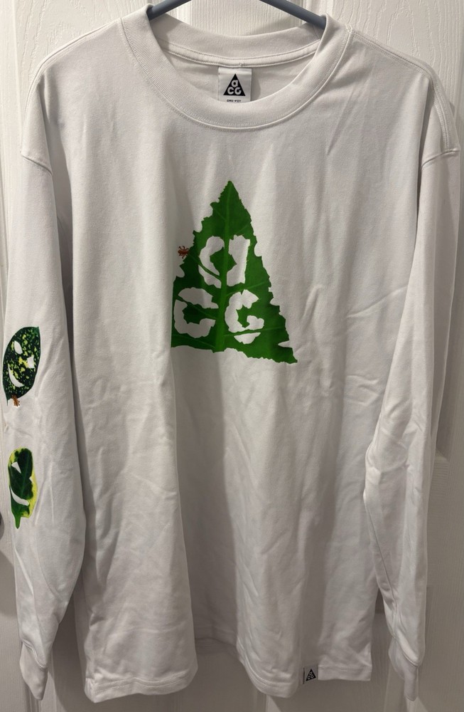 Nike ACG Long Sleeve Ants T shirt White HJ0802-121  Men's Size medium