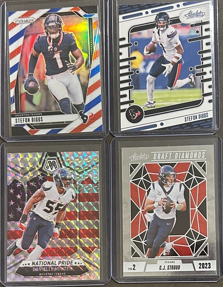 2024 Panini Football Houston Texans 4 Card Insert/Parallel Trading Lot!