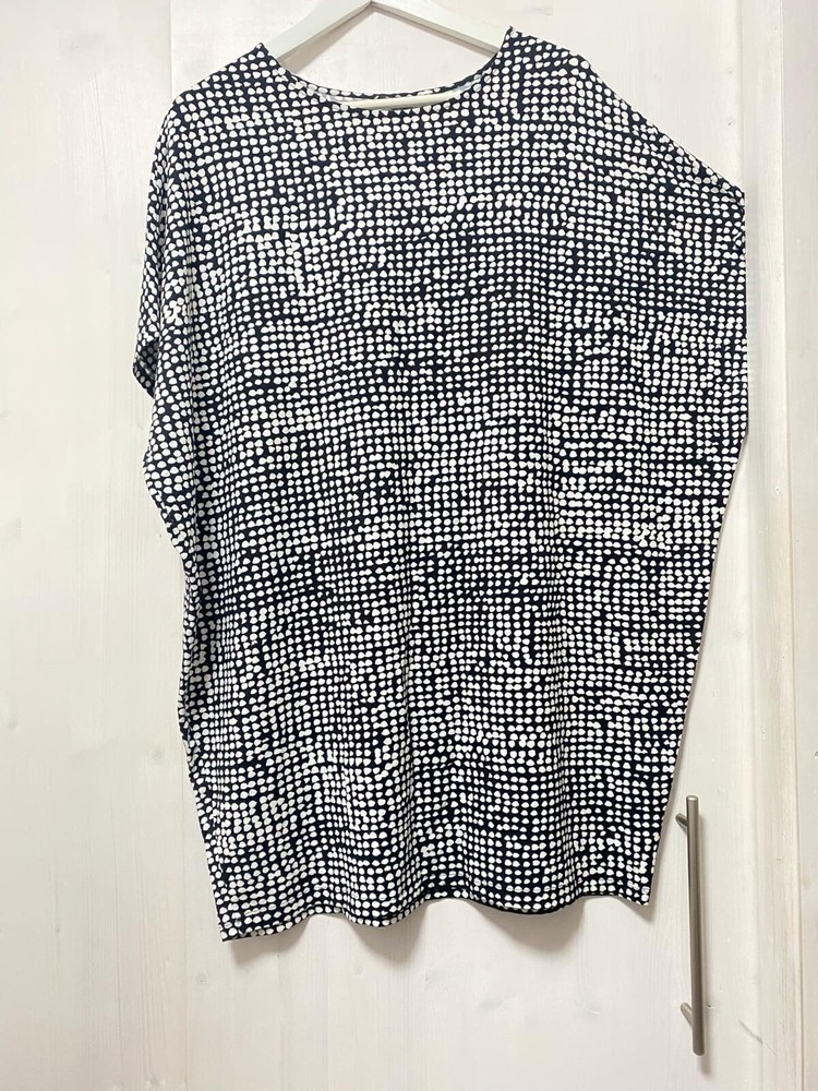 OVERSIZE Women's Marimekko ONYKS ORKANEN Dress/Tunic Size L Multicolor Viscose