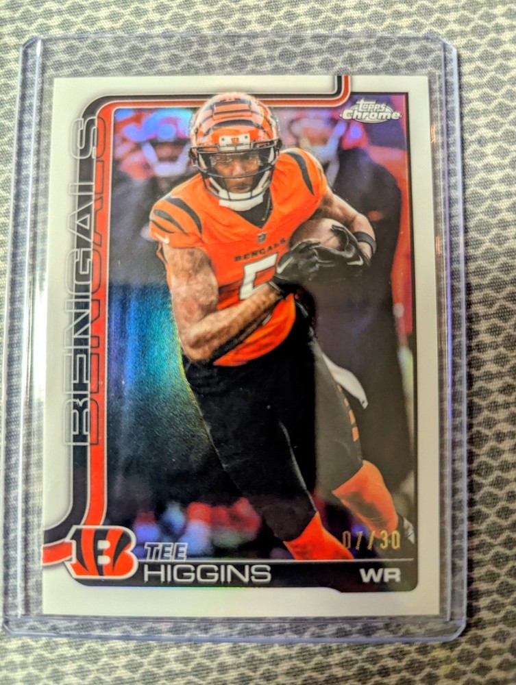 2025 Topps Chrome - Tee Higgins #59 White Refractor /30