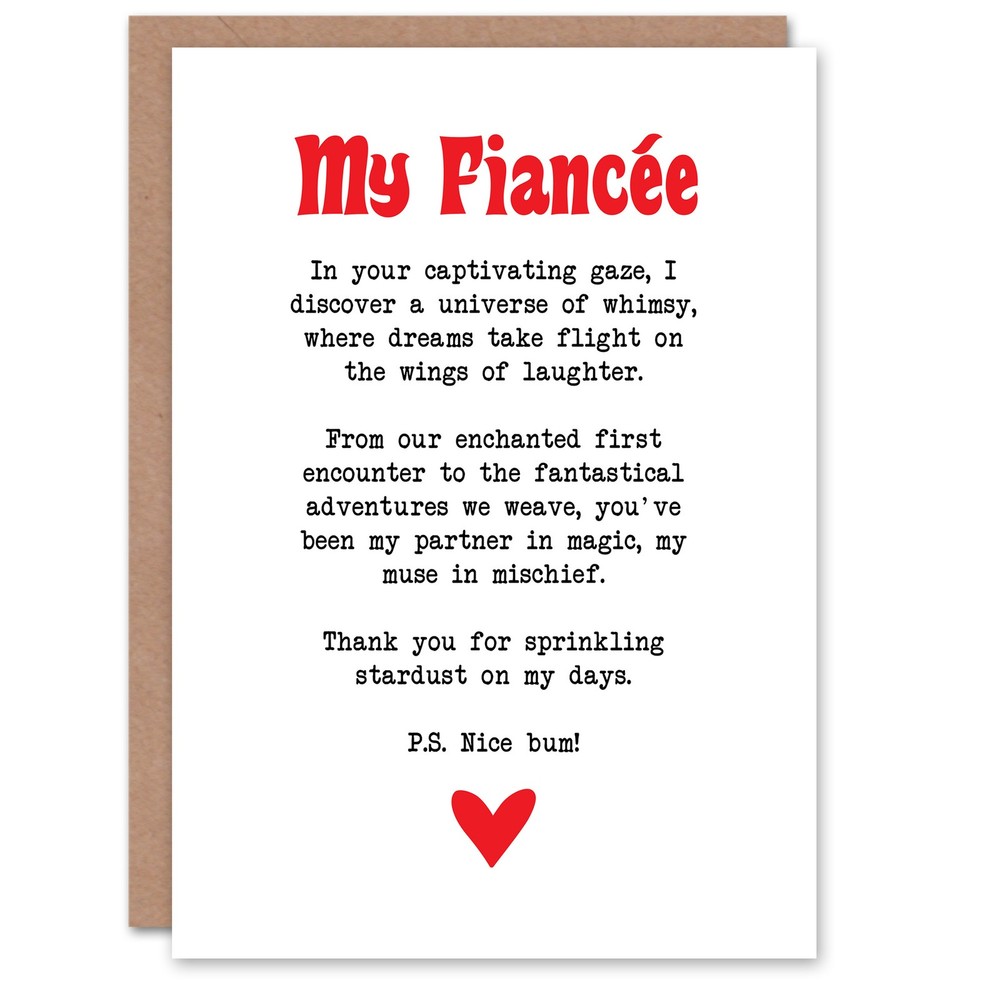 Greeting Card Love Poem Whimsy Magic Fianc�e Romantic Poetry Valentine's Day