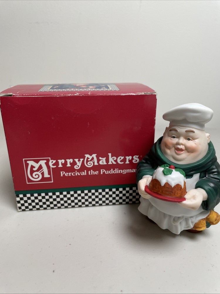 Dept 56 Merry Makers Percival the Puddingman Figurine 9362-9 Christmas Holiday