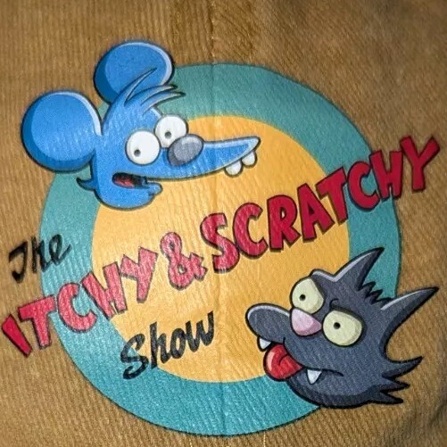 NEW Itchy & Scratchy Hat - The Simpsons Theme (Color Gold/Yellow)