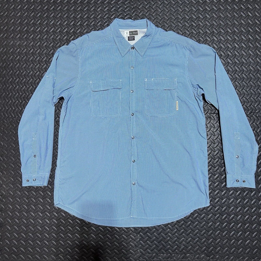 ExOfficio Insect Shield Plaid Shirt Mens 2XL XXL Trail Vented Cape Gorpcore