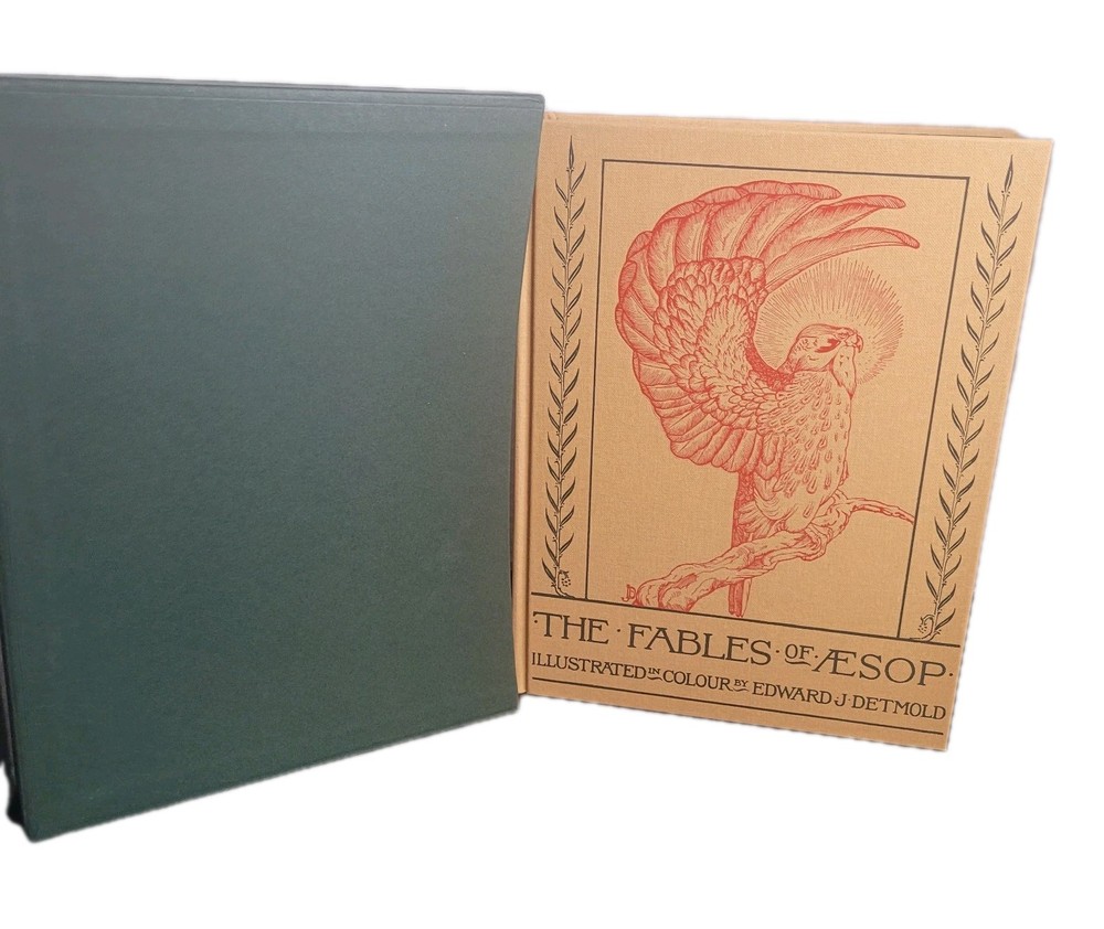 The Fables of Aesop Edward Detmold Illustrated Folio Society 2002 Slipcase