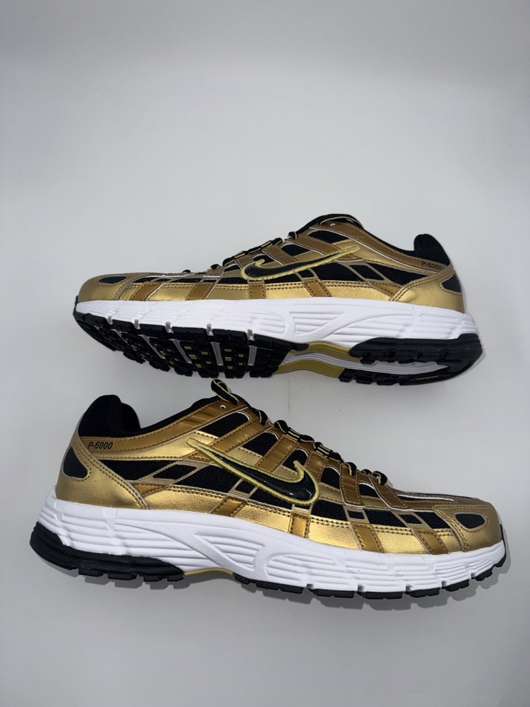 Nike P-6000 Men Shoes Metallic Gold Black HQ3030-700 Size 10