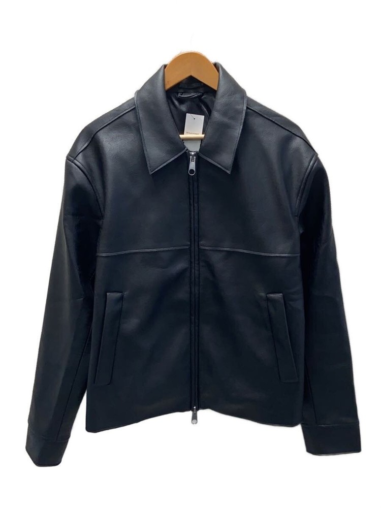 Zara Leather Jacket Blouson/L/ Leather/Blk/Plain/0155/752/800// 3505