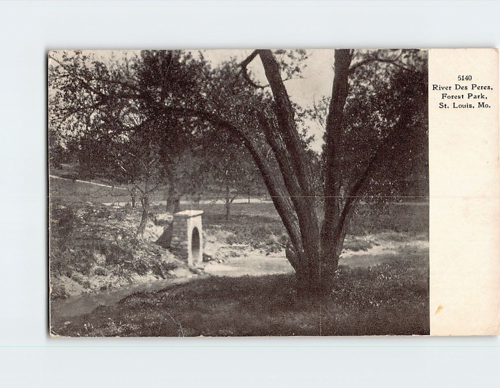 Postcard River Des Peres Forest Park St. Louis Missouri USA