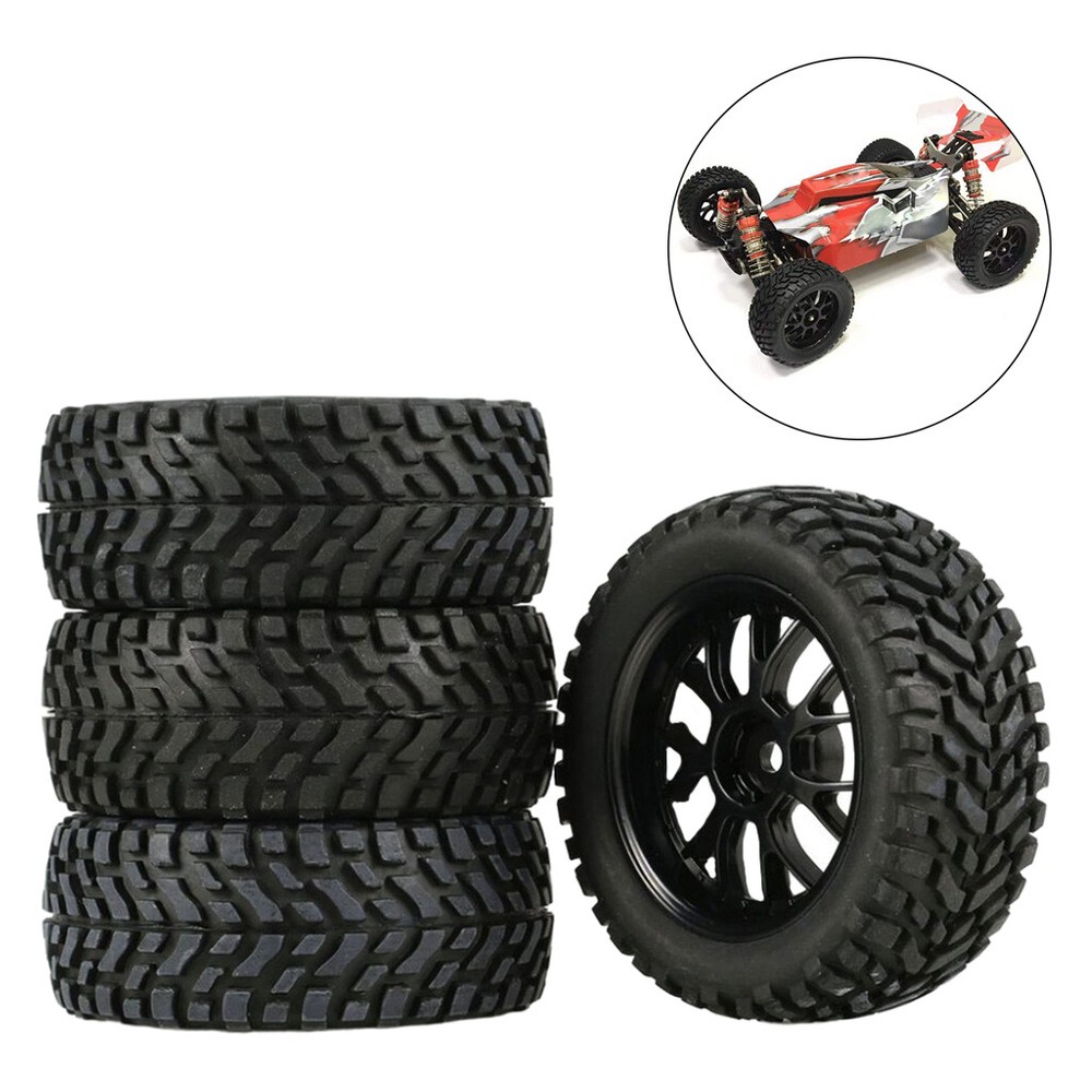 4-Pack RC Car Tires for WLtoys 144001 124018 124019 1/14 1/18 1/16 Scale