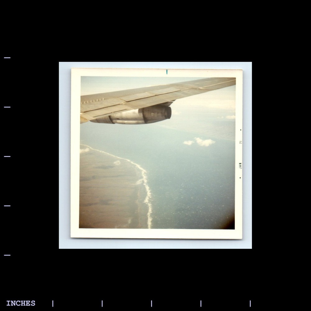 Square Color Photo ABSTRACT AIRPLANE WING HAWAIIAN ISLANDS 1971