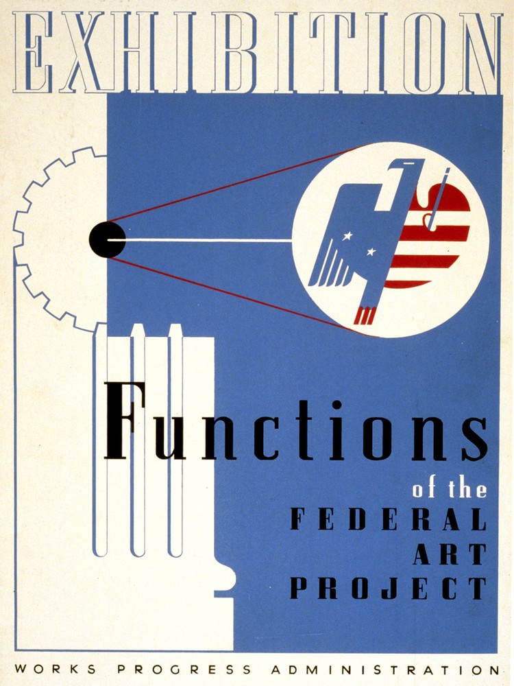 Exhibitions of WAP Projects Federal Poster. Graphic Art. Interior Design 2131