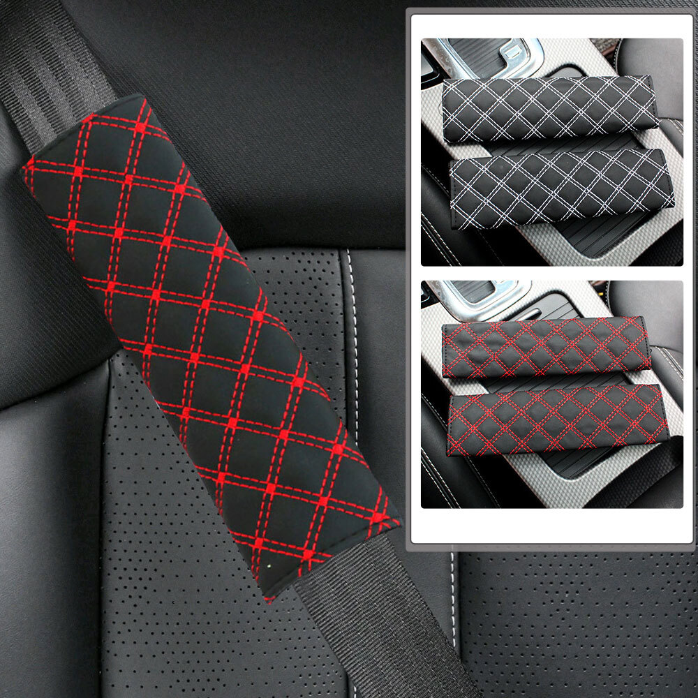 Universal Car Seat Belt Pad Cover & Shoulder Strap Cushion Accessories