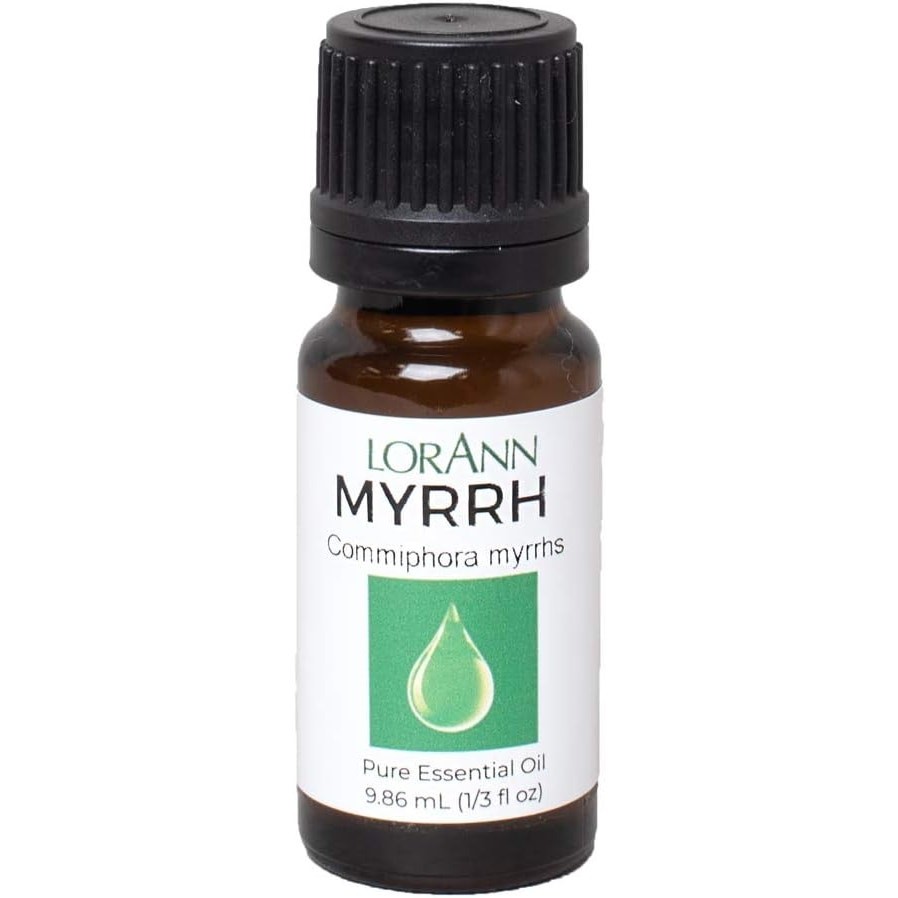 LorAnn Myrrh Pure Essential Oil 1/3oz Bottle for Aromatherapy & Skin Care